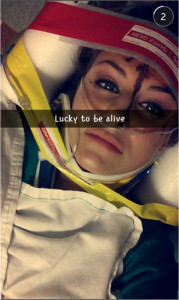 lucky to be alive snapchat