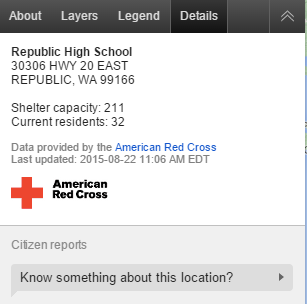 Red Cross Shelter Information